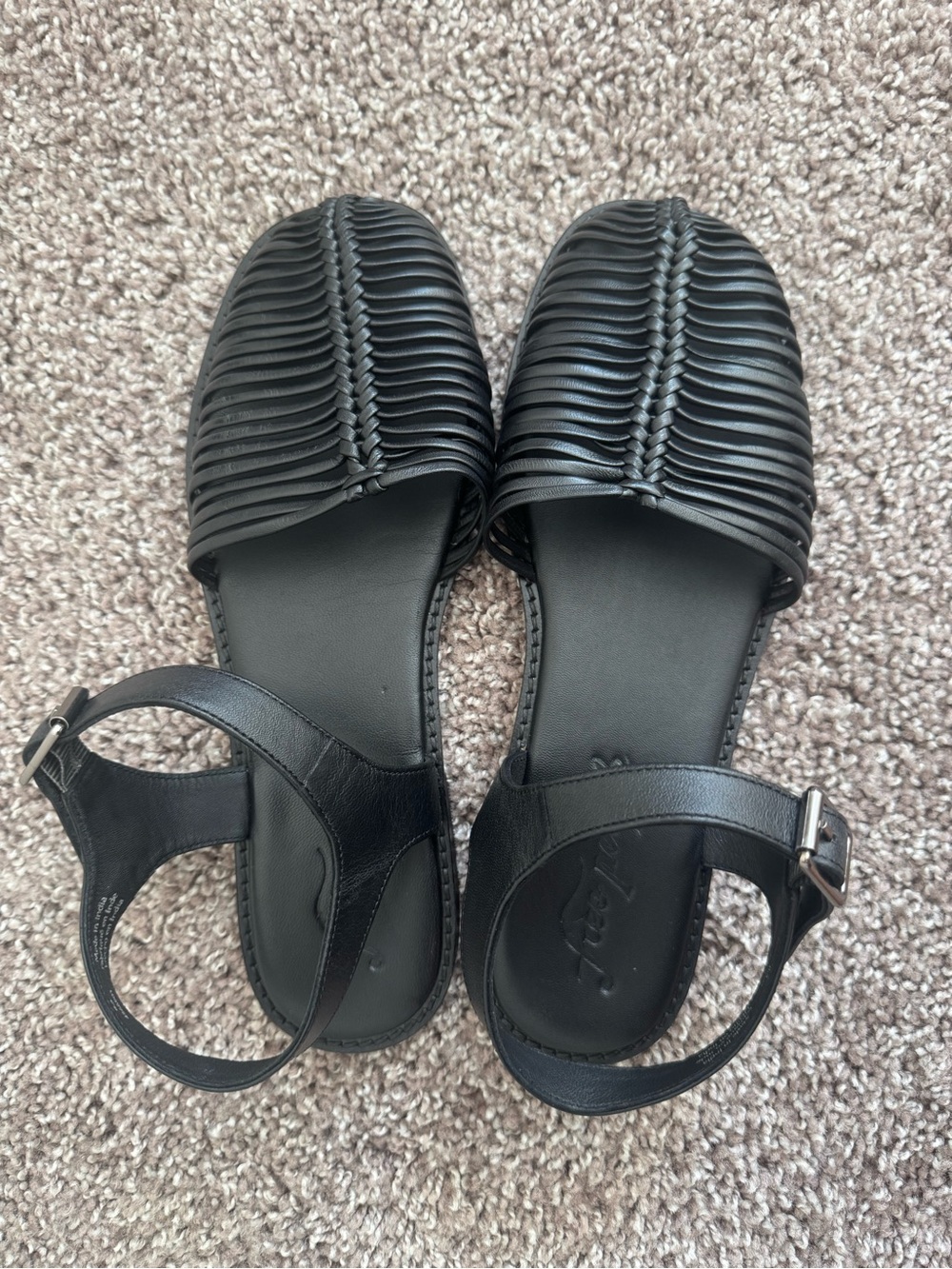 Free People Frankie Fisher flats Size 8.5 in Black - Picture 6 of 14